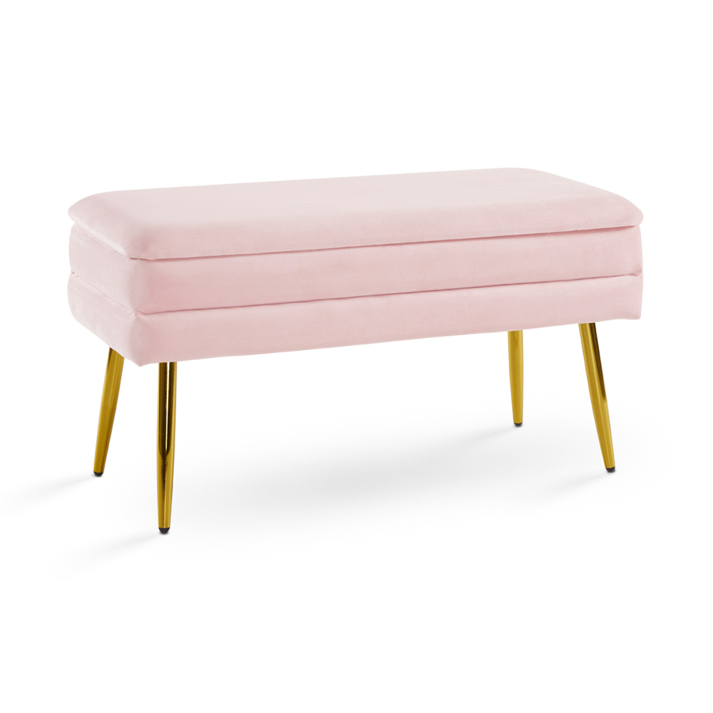 Enya Storage Bench: Pink Velvet